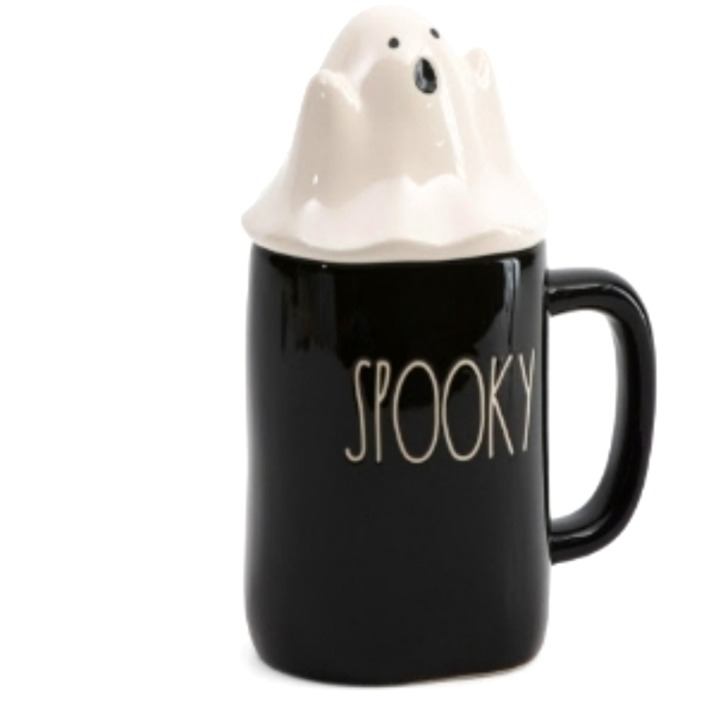 Rae Dunn Halloween Ghost Spooky Figural Mug